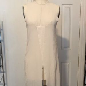 H&M Sheer Long Tunic w Raw Edge